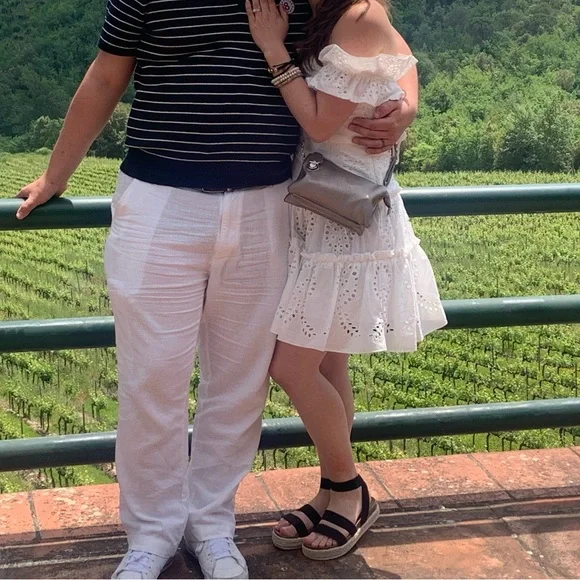 White Eyelet Lace Zara Dress - Picture 2 of 2